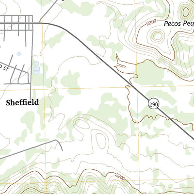 United States Geological Survey Sheffield, TX (2023, 24000-Scale) digital map