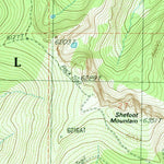United States Geological Survey Shefoot Mountain, ID (1988, 24000-Scale) digital map