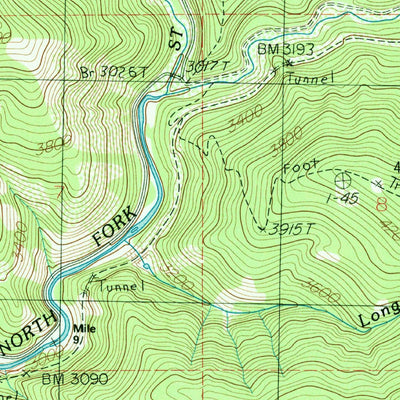 United States Geological Survey Shefoot Mountain, ID (1988, 24000-Scale) digital map
