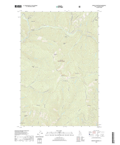United States Geological Survey Shefoot Mountain, ID (2020, 24000-Scale) digital map