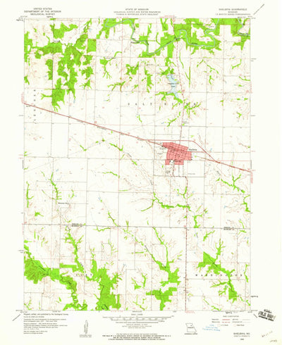 United States Geological Survey Shelbina, MO (1959, 24000-Scale) digital map