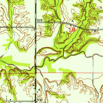 United States Geological Survey Shelburn, IN (1952, 24000-Scale) digital map