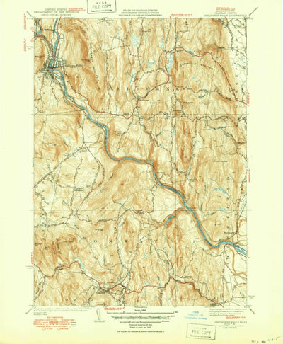 United States Geological Survey Shelburne Falls, MA (1941, 31680-Scale) digital map