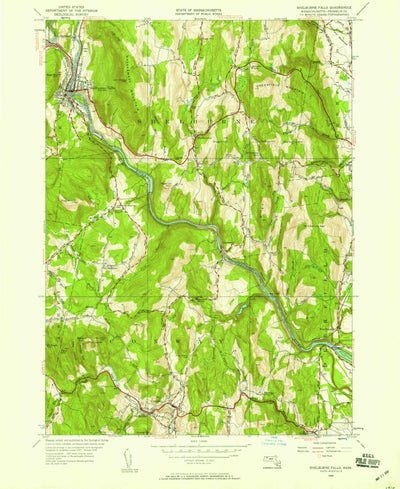 United States Geological Survey Shelburne Falls, MA (1949, 24000-Scale) digital map
