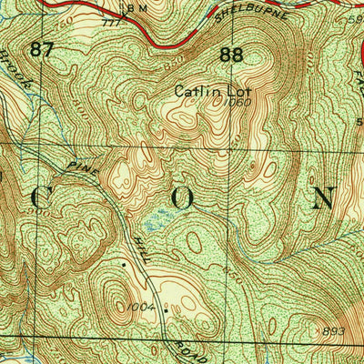 United States Geological Survey Shelburne Falls, MA (1949, 25000-Scale) digital map