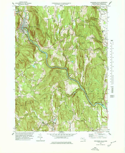 United States Geological Survey Shelburne Falls, MA (1978, 25000-Scale) digital map