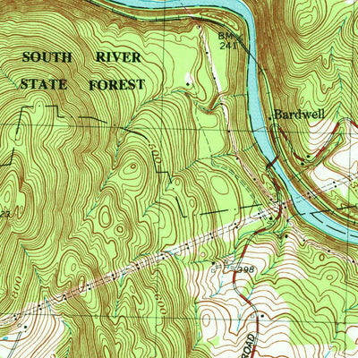 United States Geological Survey Shelburne Falls, MA (1978, 25000-Scale) digital map