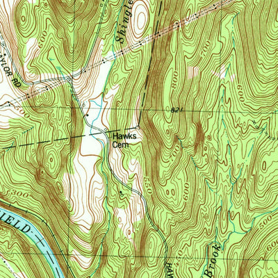 United States Geological Survey Shelburne Falls, MA (1978, 25000-Scale) digital map