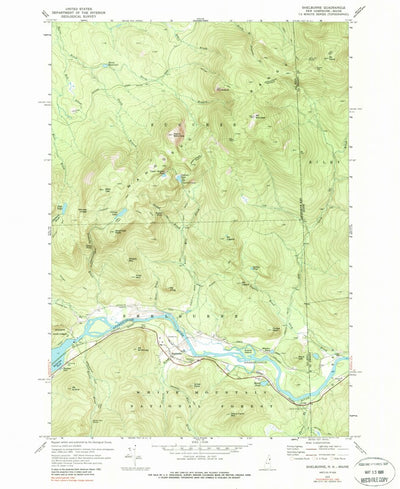 United States Geological Survey Shelburne, NH-ME (1970, 24000-Scale) digital map