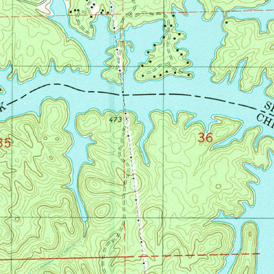 United States Geological Survey Shelby, AL (1980, 24000-Scale) digital map