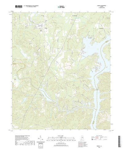 United States Geological Survey Shelby, AL (2020, 24000-Scale) digital map