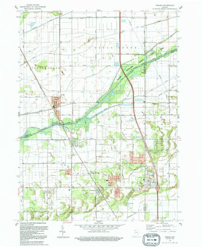 United States Geological Survey Shelby, IN (1992, 24000-Scale) digital map