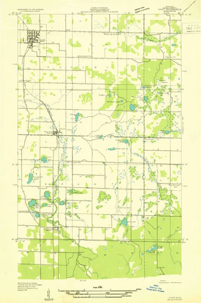 United States Geological Survey Shelby, MI (1931, 31680-Scale) digital map