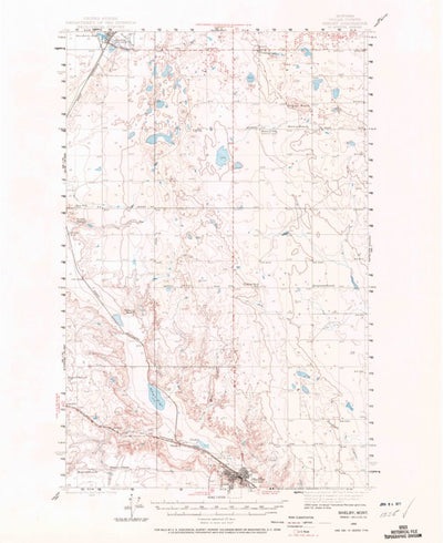 United States Geological Survey Shelby, MT (1943, 62500-Scale) digital map