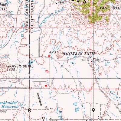 United States Geological Survey Shelby, MT (1954, 250000-Scale) digital map