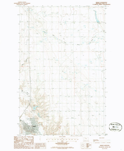 United States Geological Survey Shelby, MT (1986, 24000-Scale) digital map