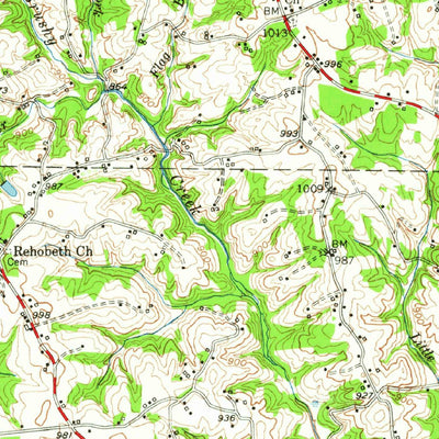 United States Geological Survey Shelby, NC (1950, 62500-Scale) digital map