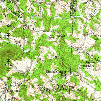 United States Geological Survey Shelby, NC (1950, 62500-Scale) digital map