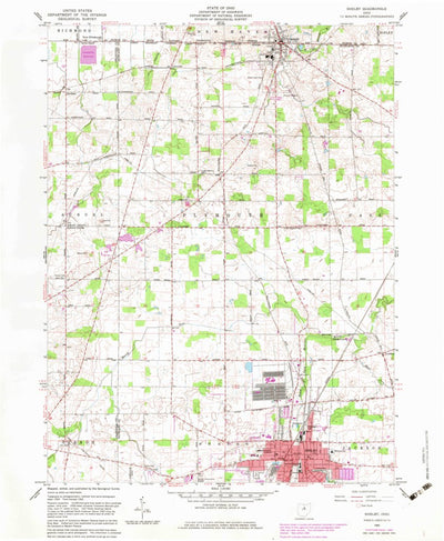 United States Geological Survey Shelby, OH (1960, 24000-Scale) digital map