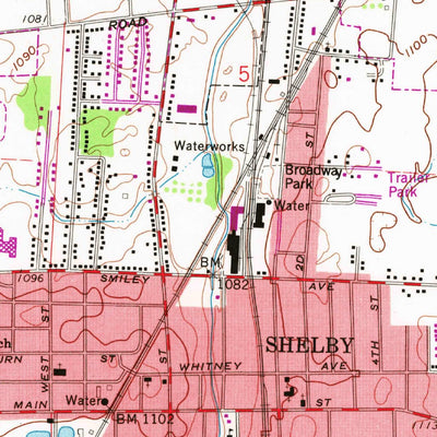 United States Geological Survey Shelby, OH (1960, 24000-Scale) digital map