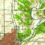 United States Geological Survey Shelbyville, IL (1942, 62500-Scale) digital map