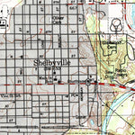 United States Geological Survey Shelbyville, IL (1998, 24000-Scale) digital map