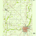 United States Geological Survey Shelbyville, IN (1953, 24000-Scale) digital map