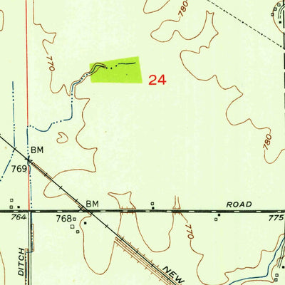 United States Geological Survey Shelbyville, IN (1953, 24000-Scale) digital map