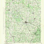 United States Geological Survey Shelbyville, TN (1944, 100000-Scale) digital map
