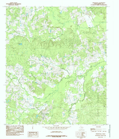 United States Geological Survey Shelbyville, TX (1984, 24000-Scale) digital map