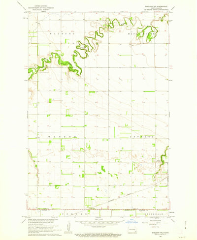 United States Geological Survey Sheldon NE, ND (1961, 24000-Scale) digital map