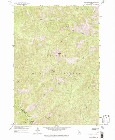 United States Geological Survey Sheldon Peak, ID (1963, 24000-Scale) digital map