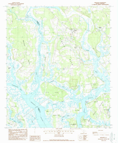 United States Geological Survey Sheldon, SC (1988, 24000-Scale) digital map