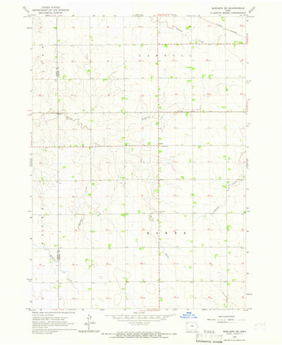United States Geological Survey Sheldon SE, IA (1964, 24000-Scale) digital map
