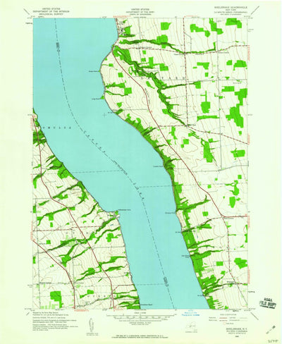 United States Geological Survey Sheldrake, NY (1942, 24000-Scale) digital map