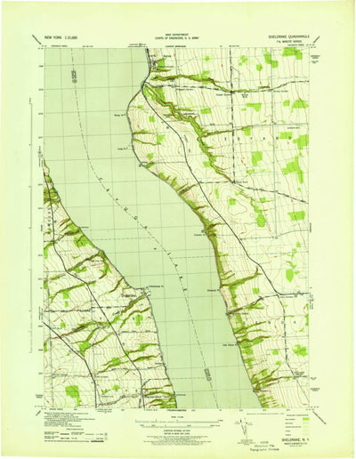 United States Geological Survey Sheldrake, NY (1943, 31680-Scale) digital map