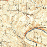 United States Geological Survey Shell Knob, MO (1927, 62500-Scale) digital map