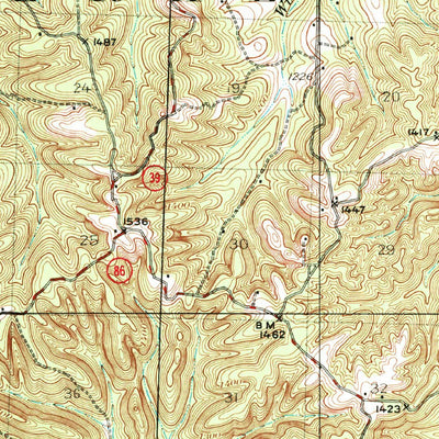 Shell Knob, MO (1950, 62500-Scale) Map by United States Geological ...