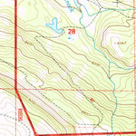 United States Geological Survey Shell Reservoir, WY (1993, 24000-Scale) digital map