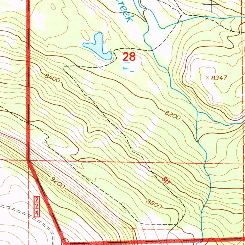 Shell Wy Map Shell Reservoir, WY (1993, 24000-Scale) Map by United States Geological ...
