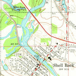 United States Geological Survey Shell Rock, IA (1971, 24000-Scale) digital map