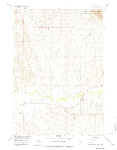 United States Geological Survey Shell, WY (1960, 24000-Scale) digital map