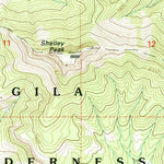 United States Geological Survey Shelley Peak, NM (1999, 24000-Scale) digital map