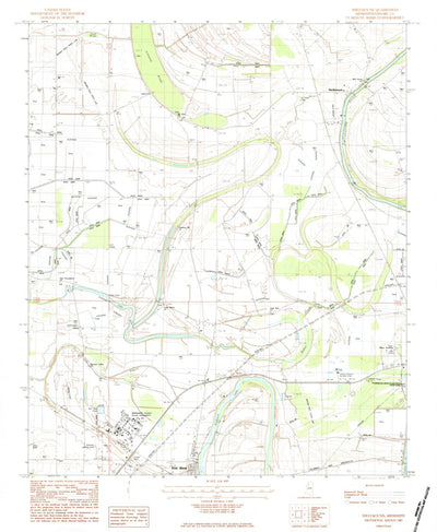 United States Geological Survey Shellmound, MS (1983, 24000-Scale) digital map