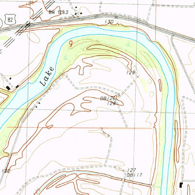 United States Geological Survey Shellmound, MS (1983, 24000-Scale) digital map