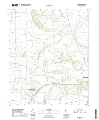 United States Geological Survey Shellmound, MS (2020, 24000-Scale) digital map