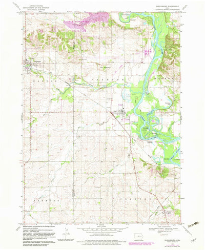 United States Geological Survey Shellsburg, IA (1968, 24000-Scale) digital map