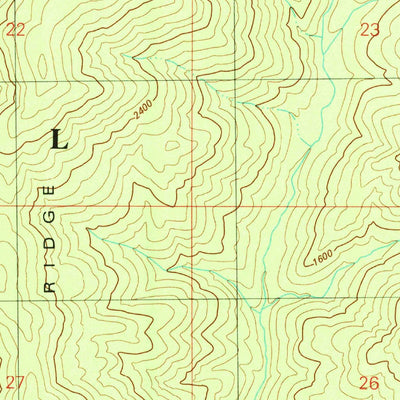 United States Geological Survey Shelly Creek Ridge, CA-OR (1982, 24000-Scale) digital map