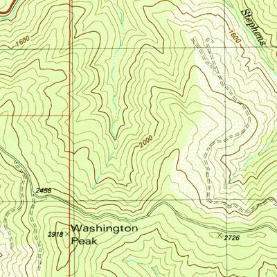 United States Geological Survey Shelly Creek Ridge, CA-OR (1982, 24000-Scale) digital map