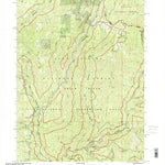 United States Geological Survey Shelly Creek Ridge, CA-OR (1997, 24000-Scale) digital map